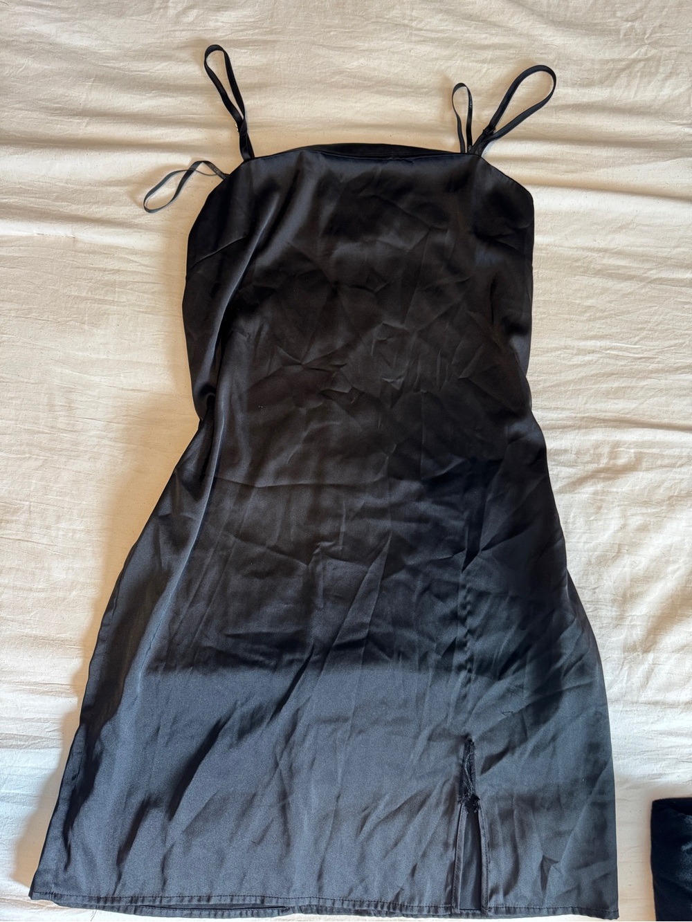 2 black dresses mini and midi